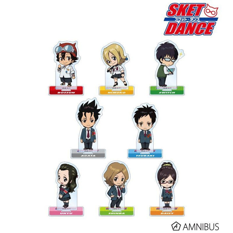 arma bianca SKET DANCE Trading Chibi Character Acrylic Stand 8pcs Complete Box