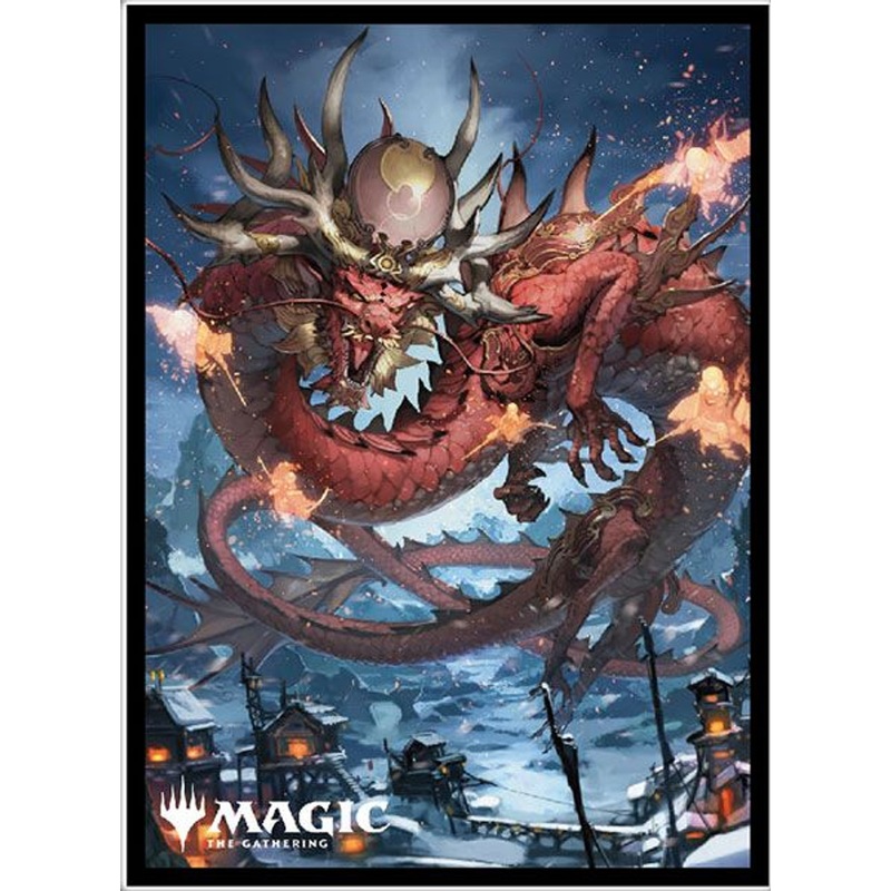 Ensky Magic: The Gathering Card Sleeve Kamigawa: Neon Dynasty ‘Atsushi, the Blazing Sun’ MTGS-210