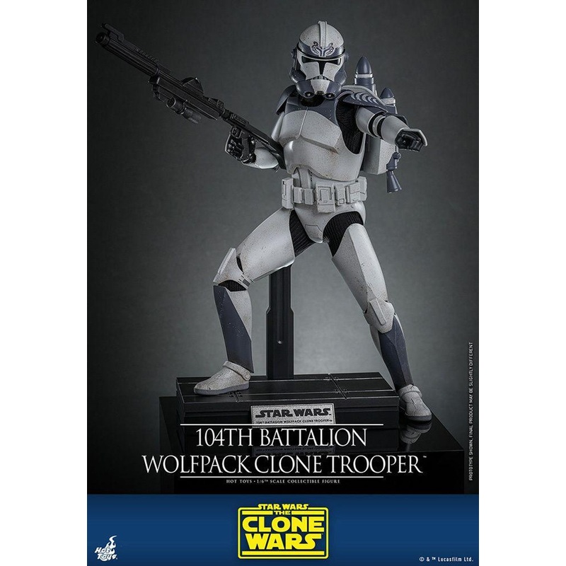 Hot Toys Television Masterpiece – 1/6 Scale Fully Poseable Figure: Star Wars: The Clone Wars – 104th Battalion Wolfpack