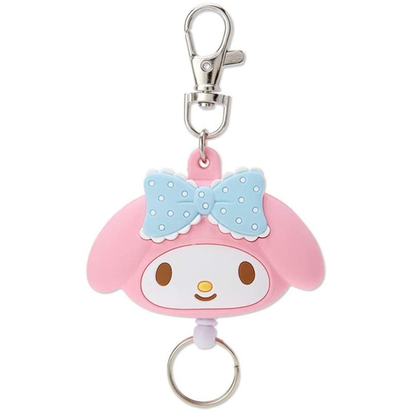 Sanrio Face Shaped Reel Keychain My Melody