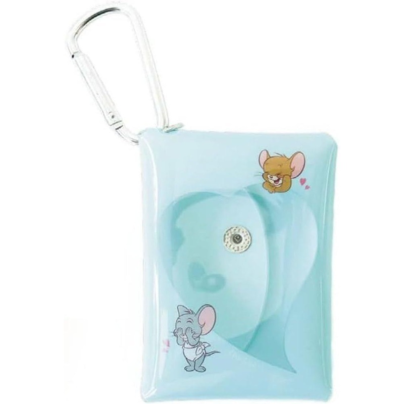 T’s Factory Tom And Jerry Carabiner Snap Clear Pouch Heart / Mint