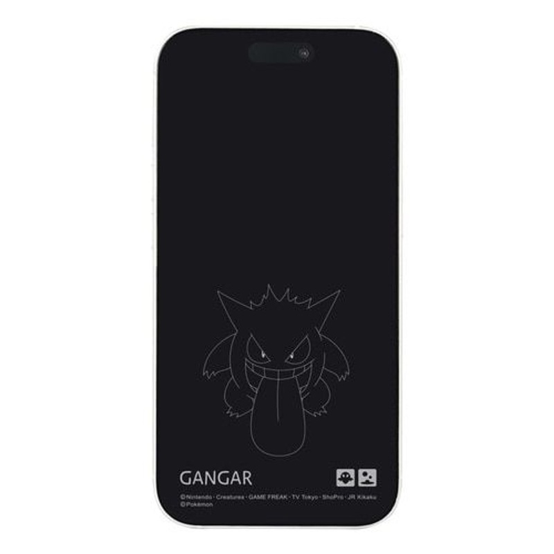 Pokemon Center Original Glass Screen Protector for iPhone 15/15Pro/14/14Pro/13/13Pro Gengar