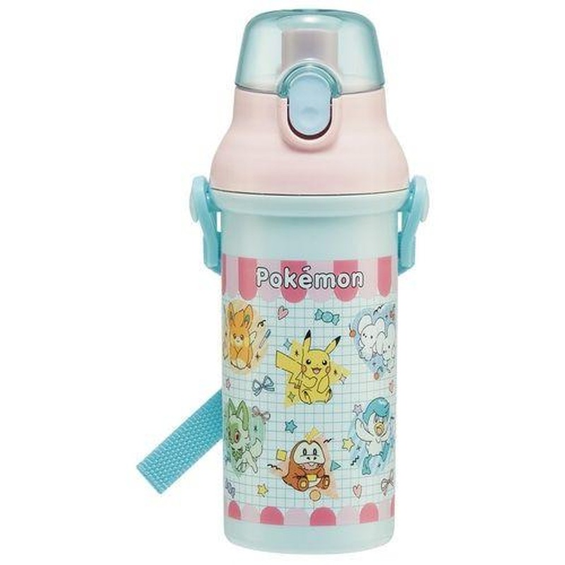 Pokemon Center Popping UpAntibacterial Dishwasher-Safe Direct-Drink Plastic One-Touch Bottle