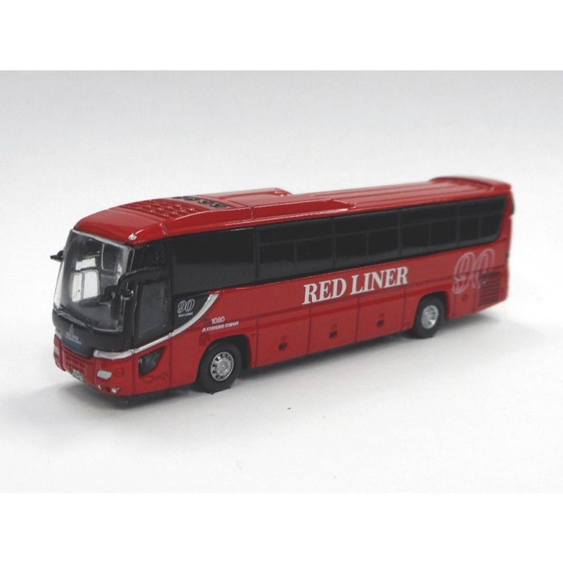 Popondetta 8212 Isuzu Gala JR Kyushu Bus ‘RED LINER’ Die-cast Model (N scale)