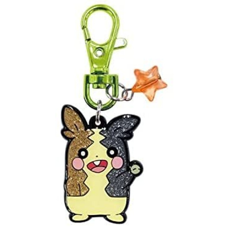 SK JAPAN Pokemon Glitter Metal Keychain Morpeko