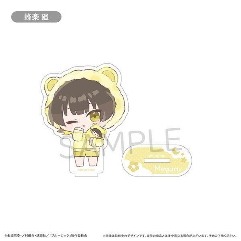Tapioca Blue Lock Acrylic Stand Kurumi Pajamas Mini Chara Ver. Meguru Bachira