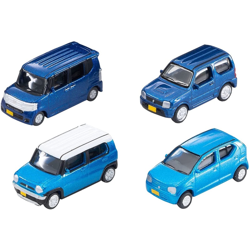 Tomytec The Car Collection Basic Set Select Blue (4 Cars) (N scale)