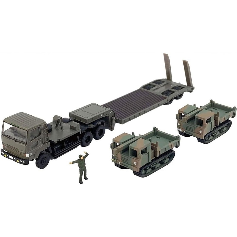 Tomytec The Trailer Collection Self-Defense Forces Trailer Material Carrier Set (N scale)