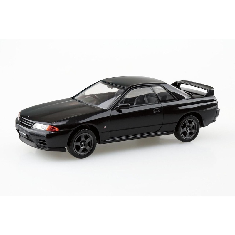 Aoshima RakuPla Snap Kit No.14-BP Nissan R32 Skyline GT-R (Black Pearl Metallic) Plastic Model