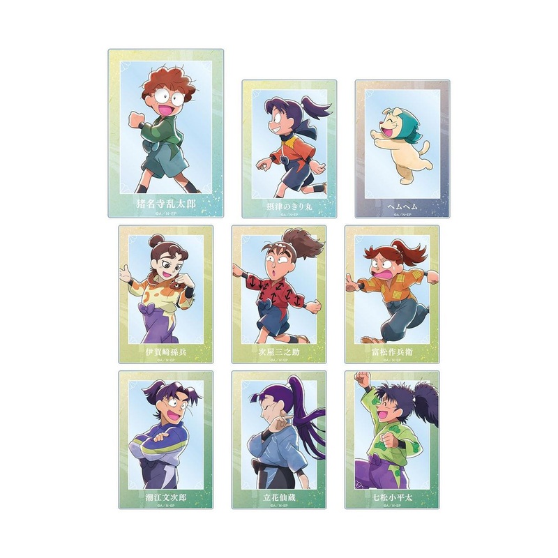 arma bianca Nintama Rantaro Acrylic Card Collection Ver. A 9pcs Box
