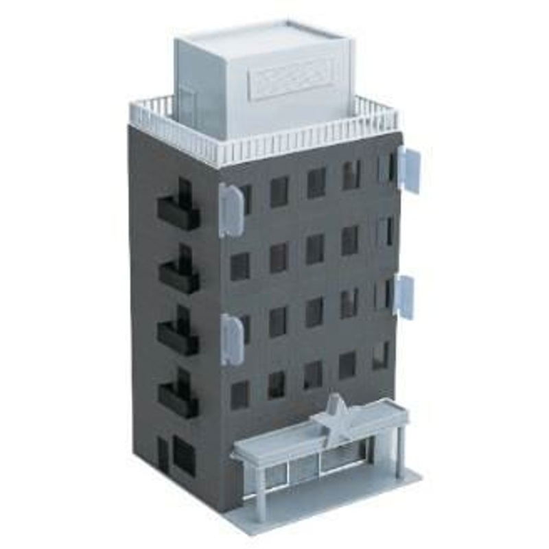 Greenmax 2609 Business Building (Black Gray) Basic 5-Story (N scale)
