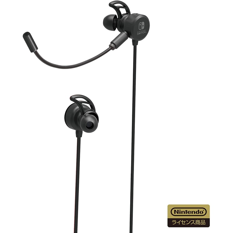 Hori Gaming Headset In-Ear for Nintendo Switch (Black)