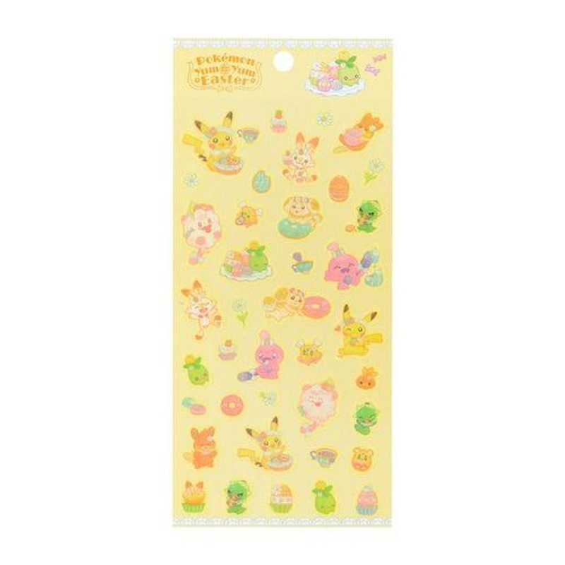 Pokemon Center Original Sticker Set (Pokemon Yum Yum Easter)