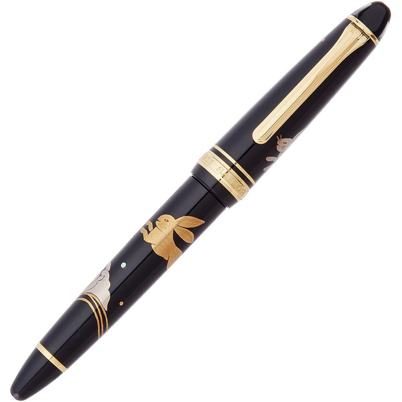 Sailor Profit Fountain Pen 1911 S Maki-e Wave and Rabbit FP M 11-4011-420