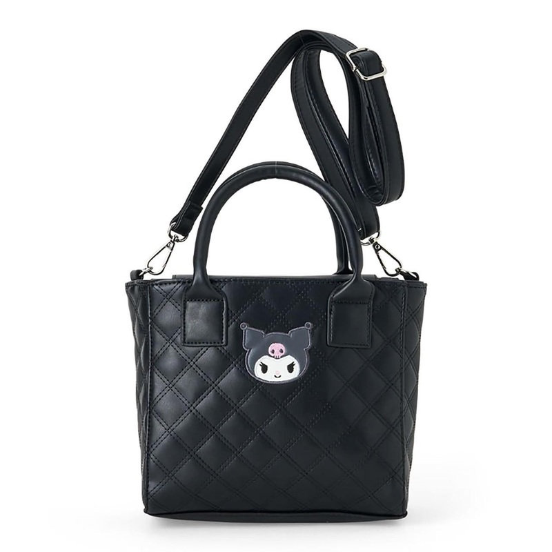 Sanrio Kuromi Quilt 2-Way Mini Tote Bag Handbag Crossbody 310697