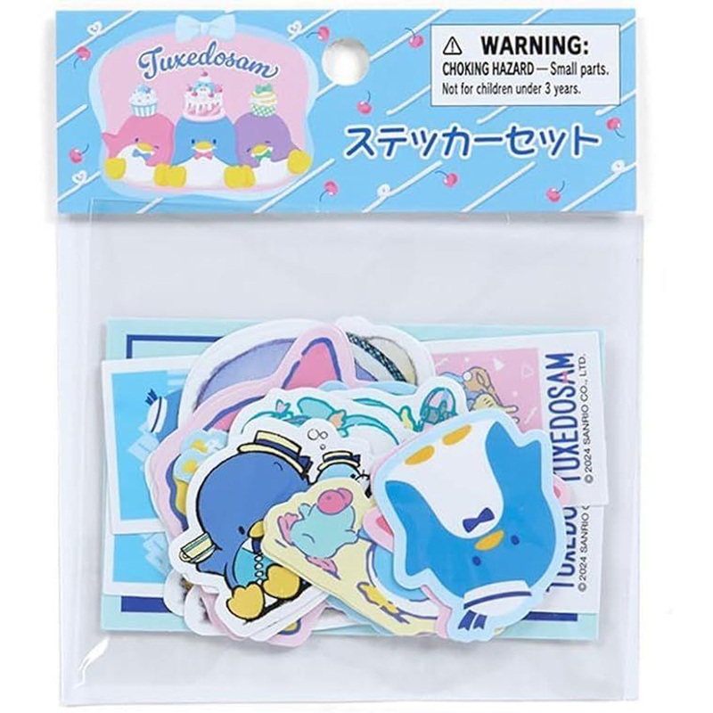 Sanrio Sticker Set Tuxedo Sam (Birthday) (Pack of 20 Stickers)