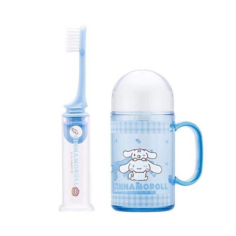 Skater Sanrio Toothbrush Set Cinnamoroll and Friends