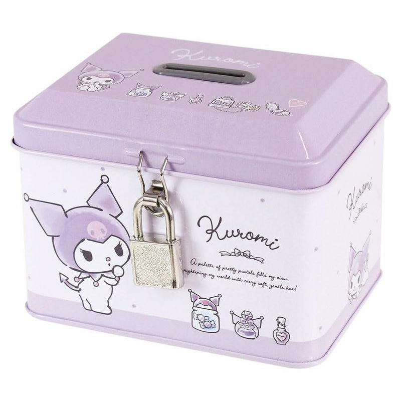 T’s Factory Sanrio Keyed Tin Bank Cosmetic Kuromi