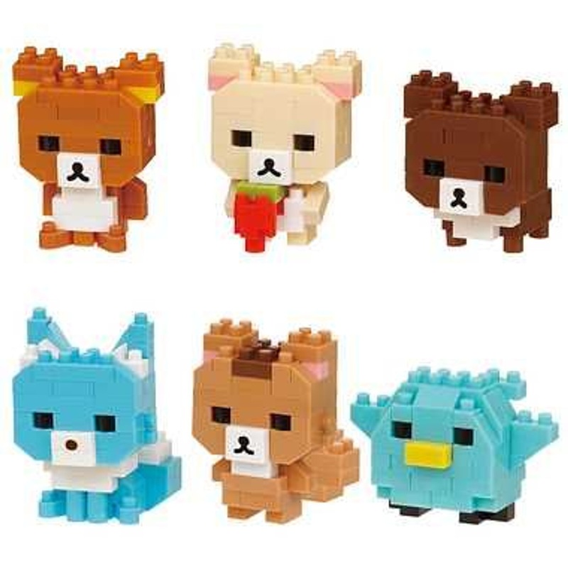 Kawada Nanoblock Mini Rilakkuma 1 Box Vol.2 (6 Pcs)