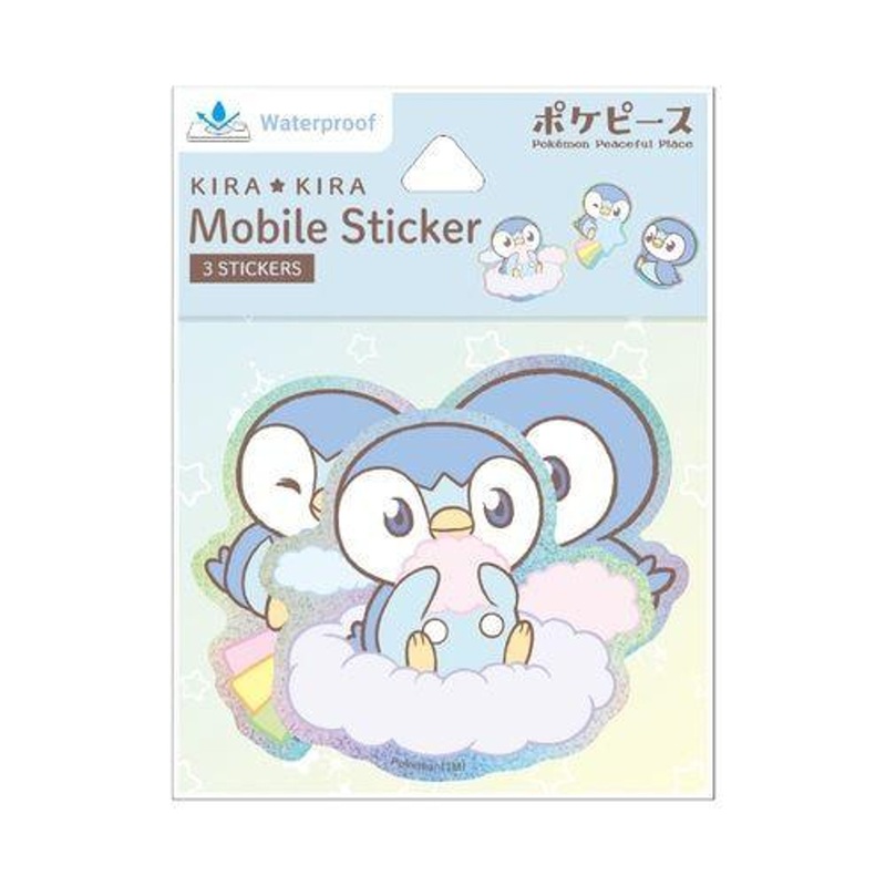 Pokemon Center PokePeace Mobile Sticker Piplup 925B