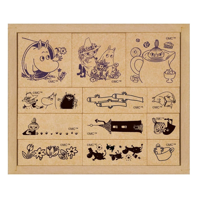 Jigsaw Puzzle Stamp Set Moomin (12 Pieces)