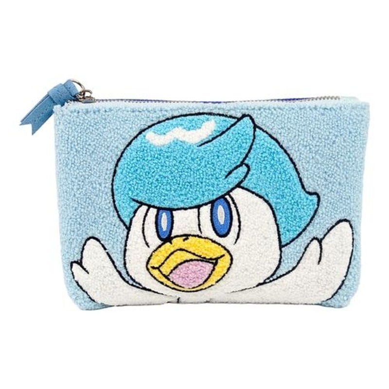 Pokemon Center Original 3 Pocket Fuzzy Pouch Quaxly