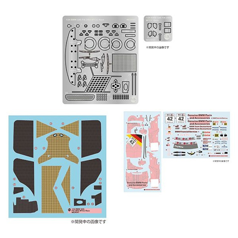 Platz 1/24  BMW 320i 2005 E46 WTCC Race of France Winner Detail-up Parts