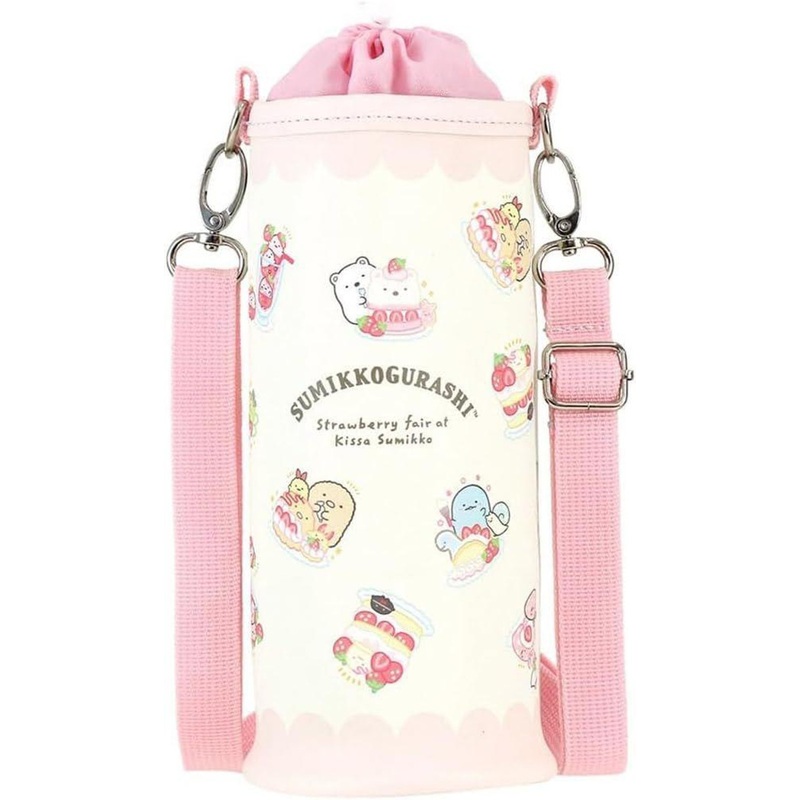 T’s Factory Sumikkogurashi Bottle Cover L At The Sumikko Cafe Strawberry Fair