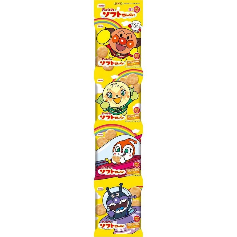 Anpanman Soft Senbei X 4 Bags