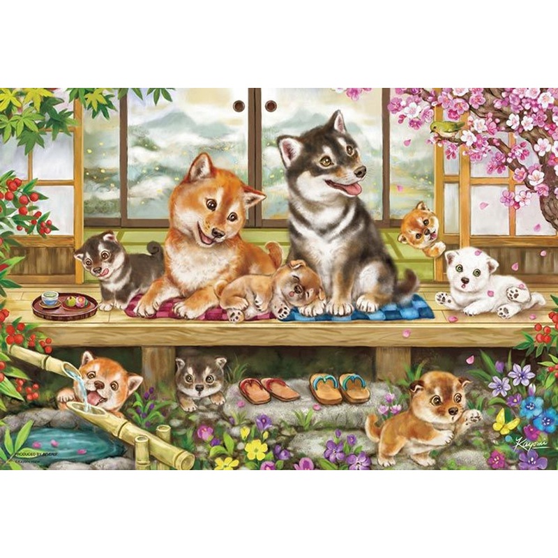 Beverly 33-210 Jigsaw Puzzle Shiba Inu Porch Time (300 Pieces)