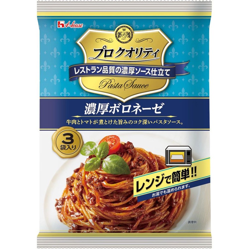 Japanese Food House Foods Pro Quality Pasta Sauce Thick Bolognese 130g x 3