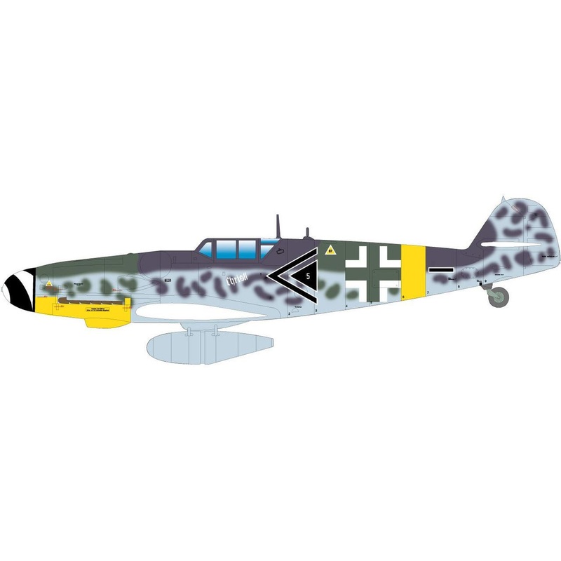 Platz 1/48 WW.II Luftwaffe Messerschmitt Bf-109 G-6 52nd Fighter Wing Plastic Model