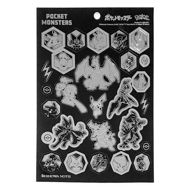 Pokemon Center Original Sticker Set Skeledirge (Black Cool Series)