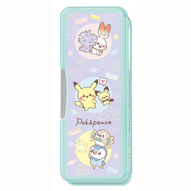 Showa Note Pokemon Center PokePeace Double-sided Open Pencil Case – Hologram Pink and Purple