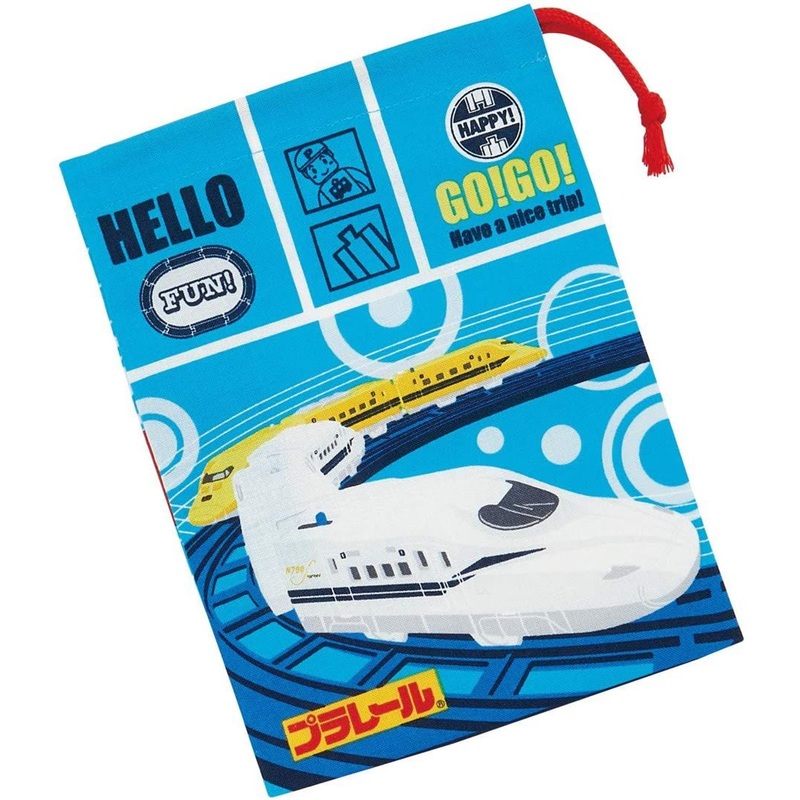 Skater Plarail Shinkansen Cup Drawstring Bag