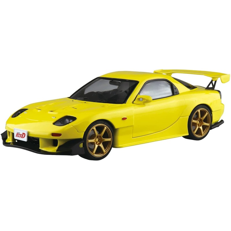 Aoshima Pre-Painted 1/24 Initial D Keisuke Takahashi FD3S RX-7 Project D Vol.28 Design Plastic Model