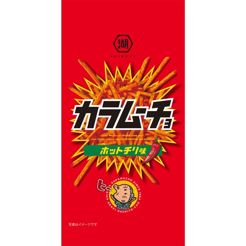 Koikeya Slim Bag Stick Caramucho Hot Chili Flavor 34G