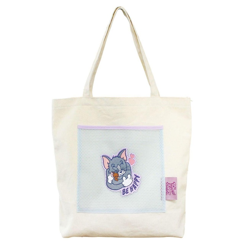 T’s Factory Tom And Jerry Mesh Pocket Tote Blue