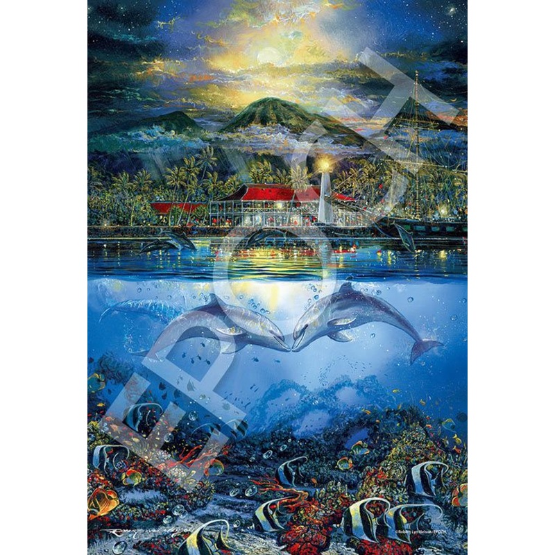 Epoch 28-338s Jigsaw Puzzle Marine Art Collection Lahaina Lovers (300 Pieces) (Glow in the Dark)