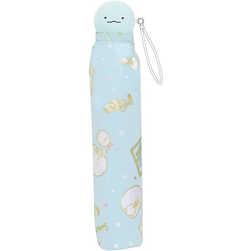 J’s Planning Sumikko Gurashi Die-cut Folding Umbrella ‘Tokage Ice Cream’ (Light Blue)
