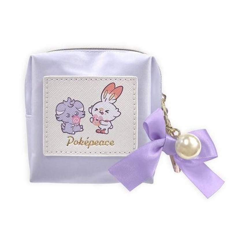 Pokemon Center Original PokePeace Mini Pouch with Carabiner Scorbunny & Espurr (Sweets Shop)