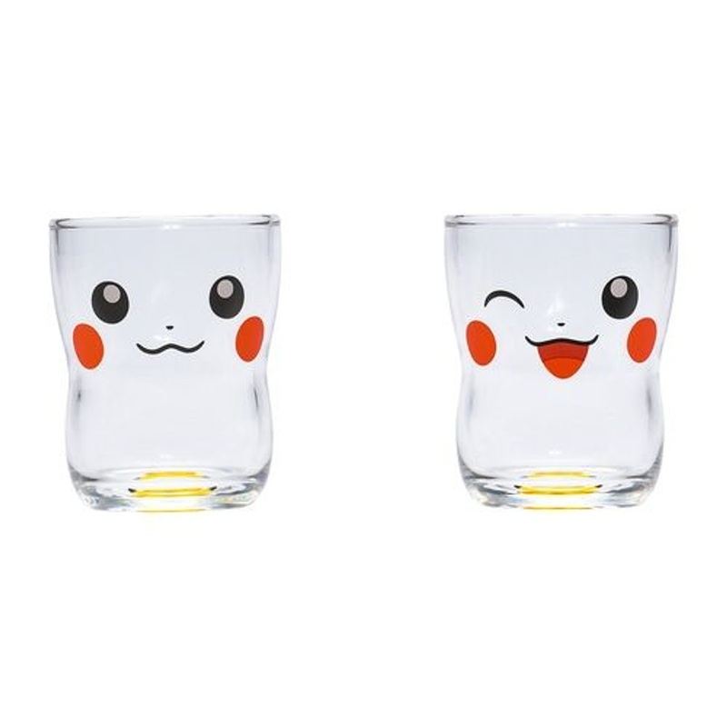 Pokemon Center Original Strong Glasses Set of Two Pikachu Face (S)
