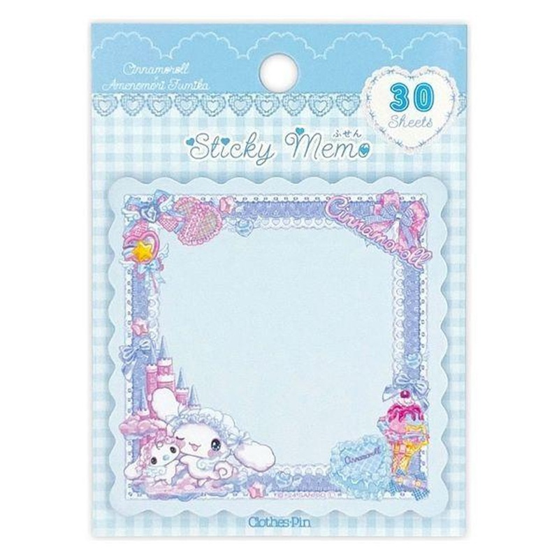 Sanrio Characters x Amenomori Fumika Sticky Memo Cinnamoroll