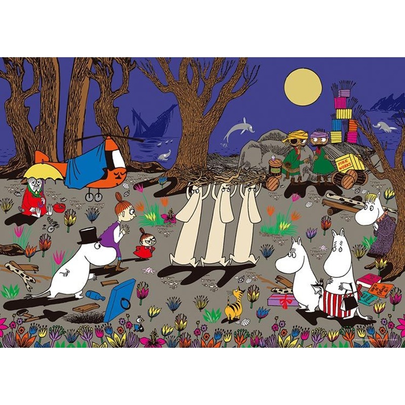 Yanoman 05-1052 Jigsaw Puzzle Moomin Ancestors of Osabishi Island (500 Pieces)