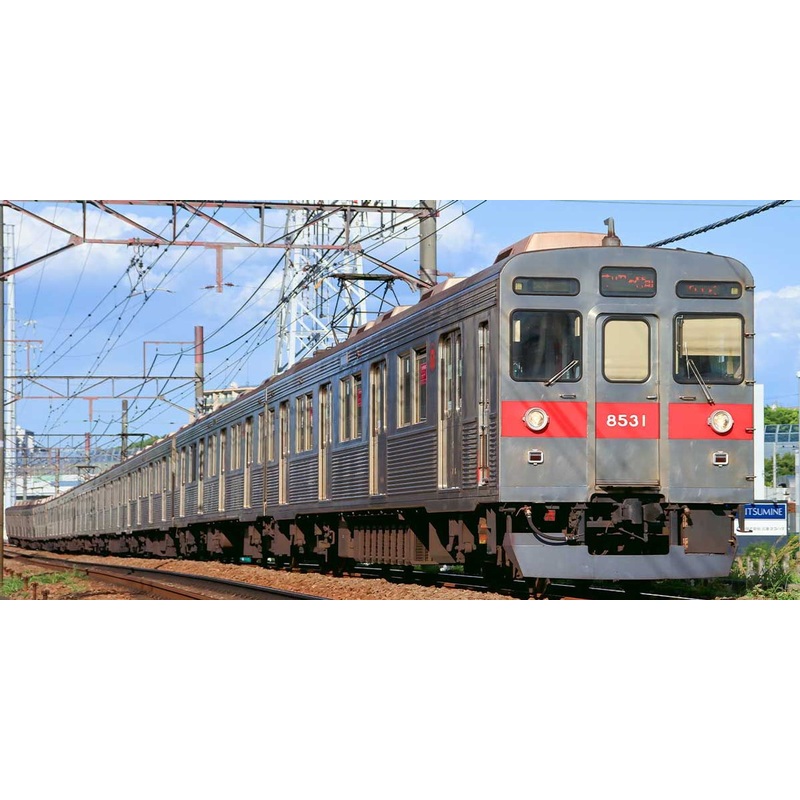 Greenmax 31598 Tokyu Railway Series 8500 (Lightweight/8631 Configuration/with Yellow Tape) 6 Cars Add-on Set (N scale)
