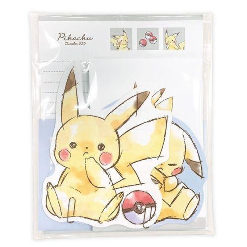 Pokemon Center Original Stationary Set “Pikachu number025” Komawari Set