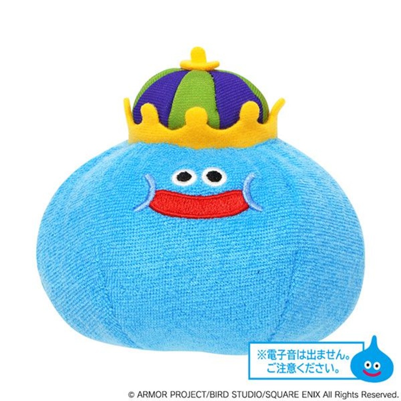 Square Enix Dragon Quest Baby & Kids Slime Pipipi Ringing Sound Plush (King Slime)
