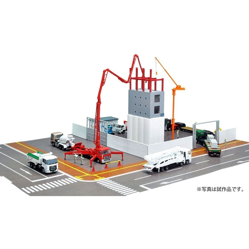 Tomytec Hundred Views of the Working Vehicle Series 002 8 Construction Site 1 Carton (N scale)