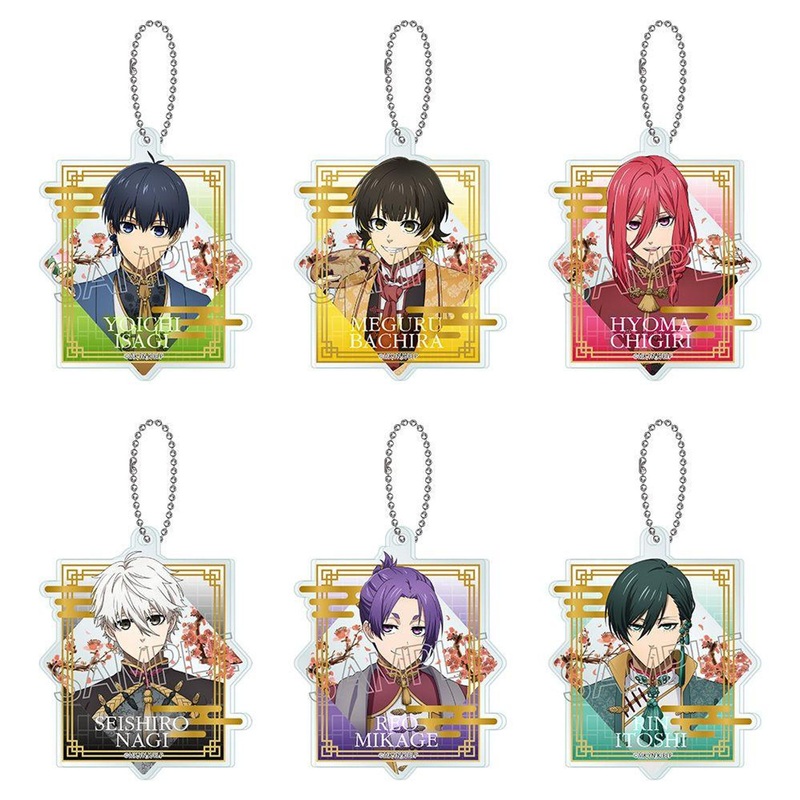TwinCre Blue Lock Acrylic Keychain Vol.2 Chinese Style 6pcs Complete Box