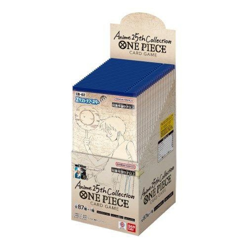 Bandai EB-02  One Piece Card Game Anime 25th collection SINGLE BOX (24 Packs)
